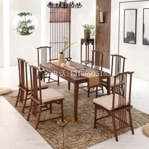 新中式餐桌椅組合--8325